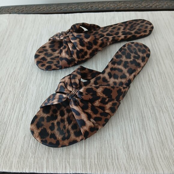 ZARA Animal print knotted sandals NWOT - Picture 3 of 7